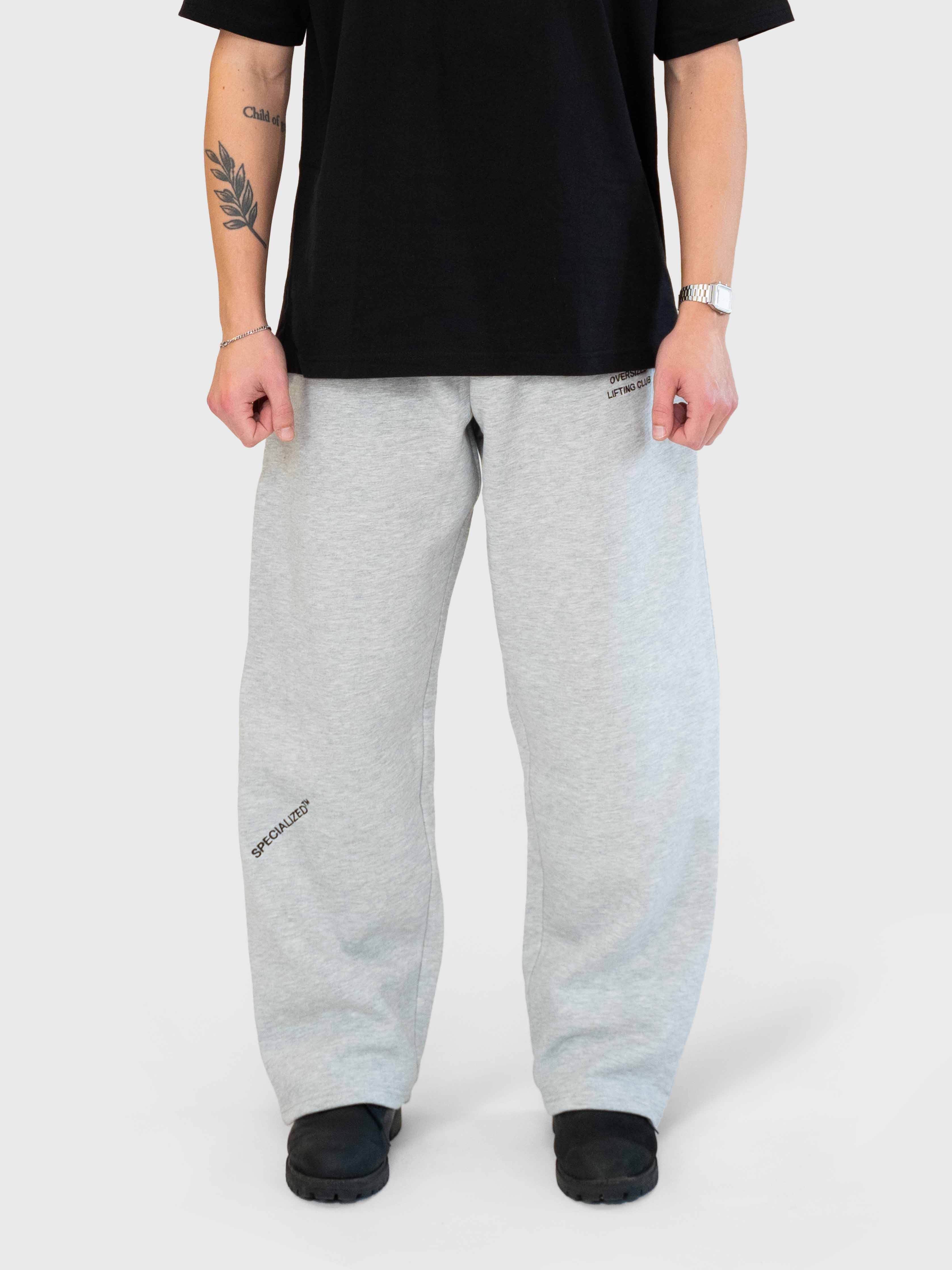 Confidence Straight Sweatpants - Melange Grey/Black