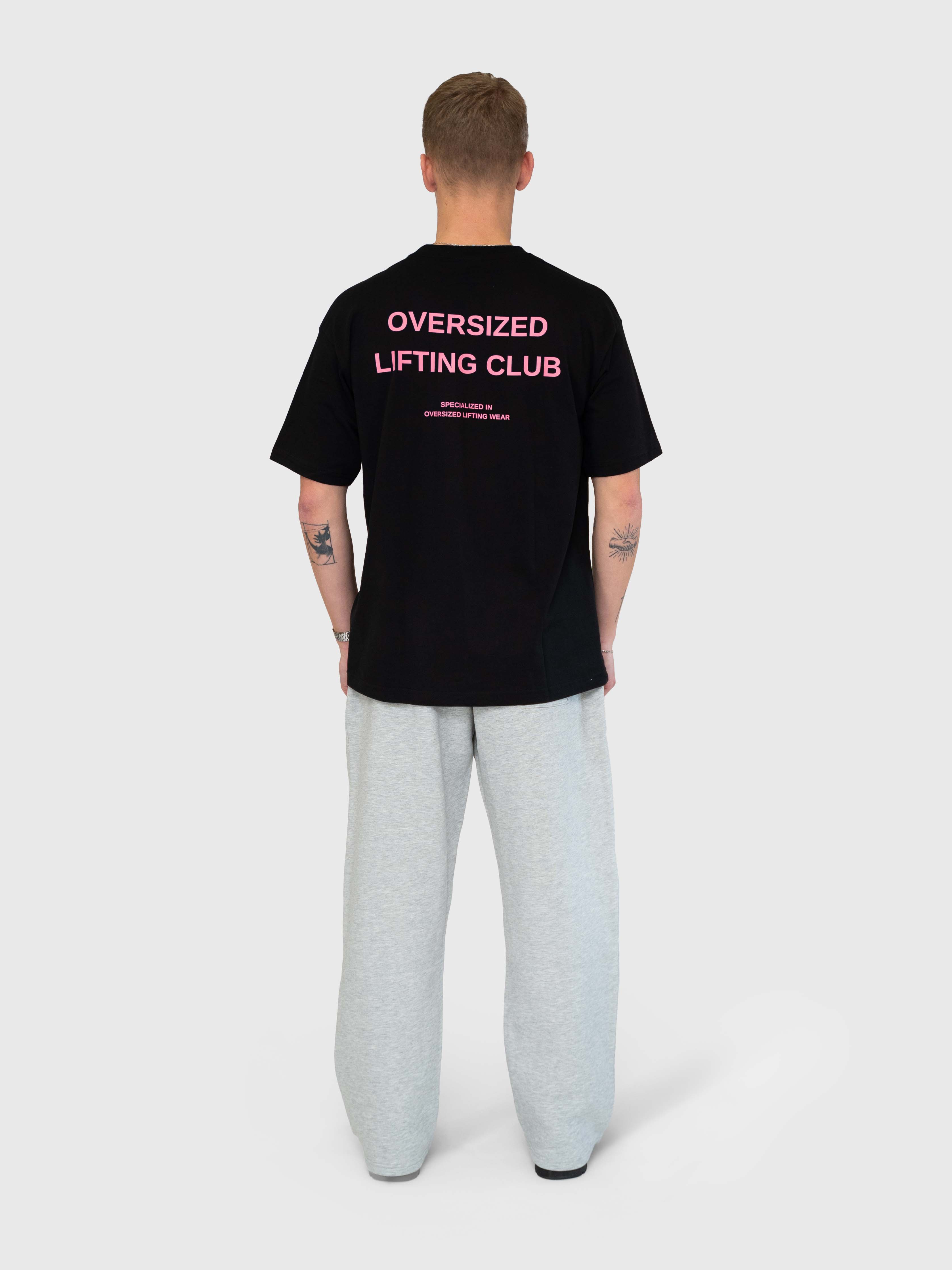 Logo Straight Sweatpants - Melange Grey/Black