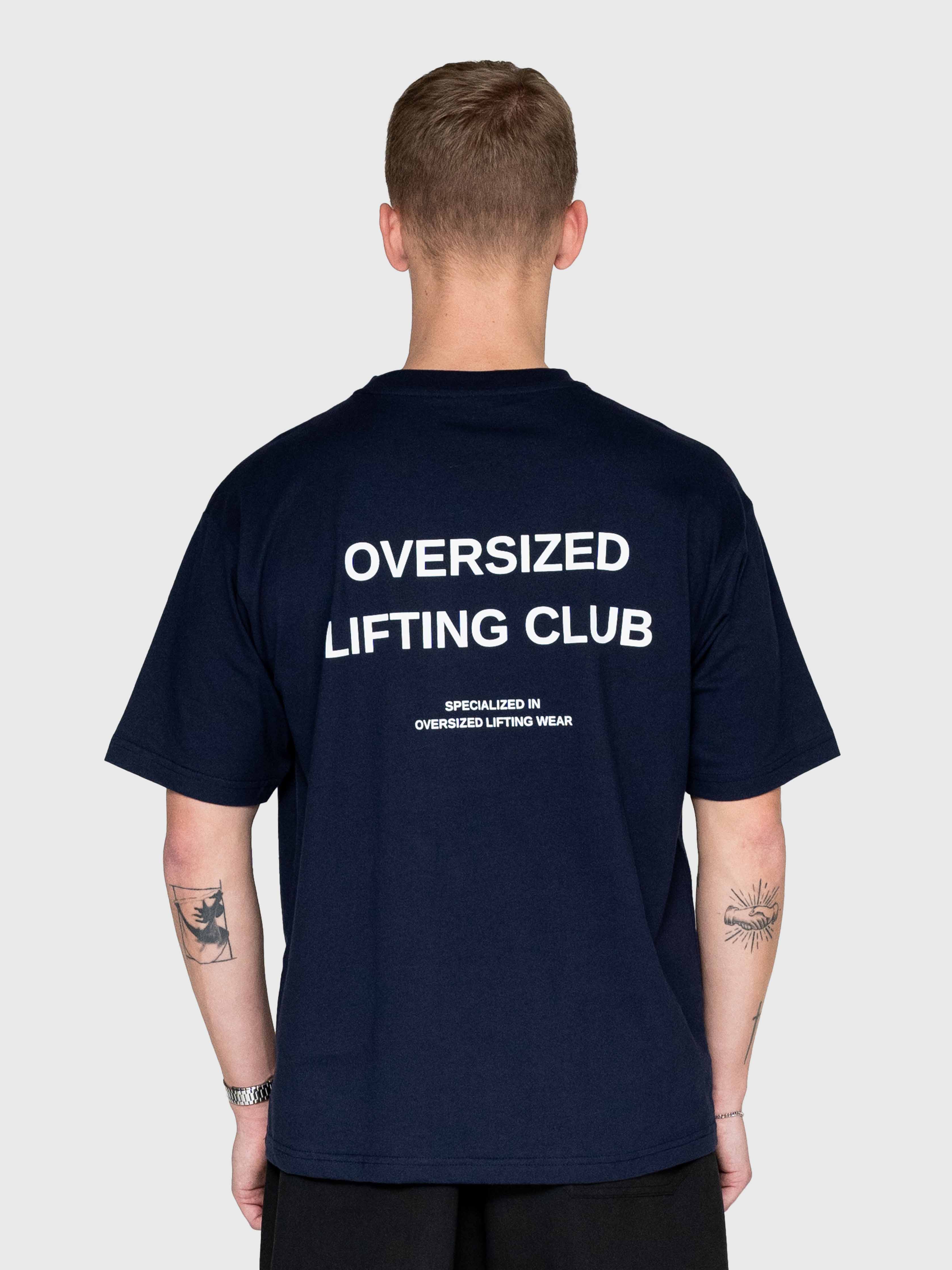 Confidence Box Tee - Navy/White