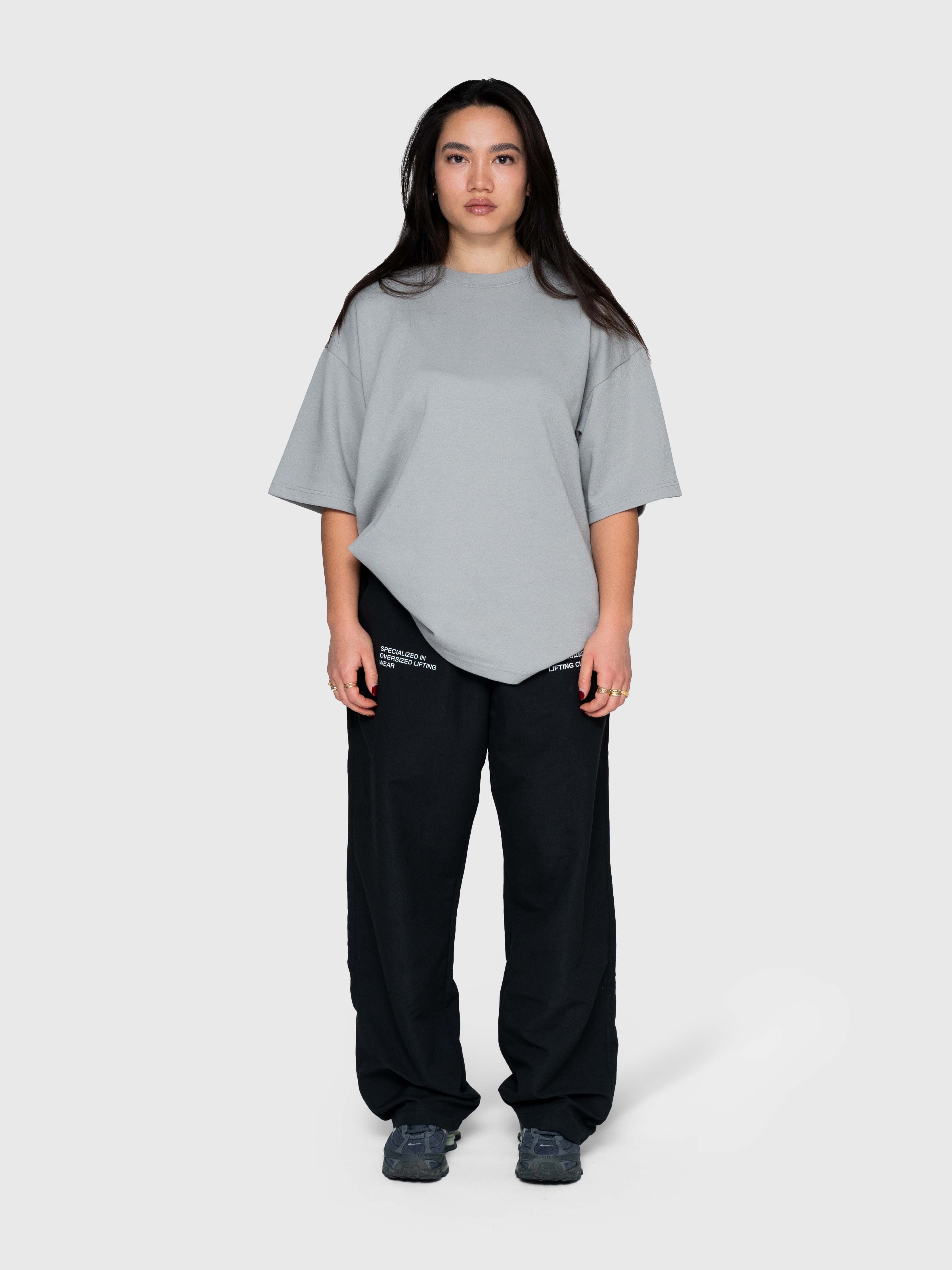 Interlock Stamina Box Tee - Neutral Grey/White