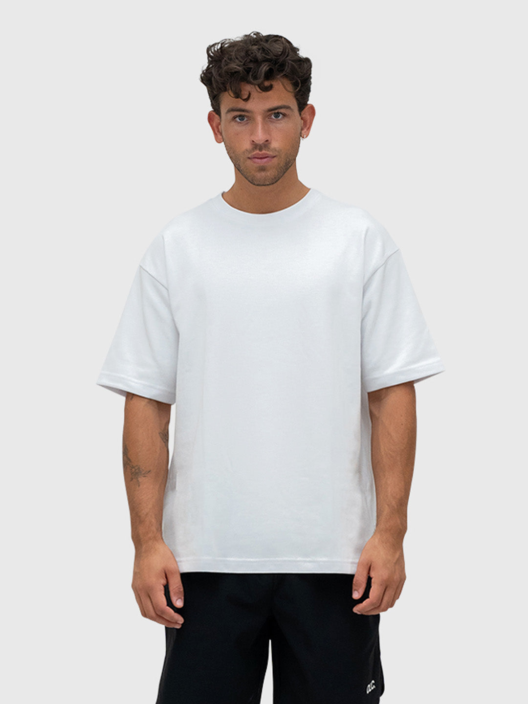 Interlock Box Tee - White/Black