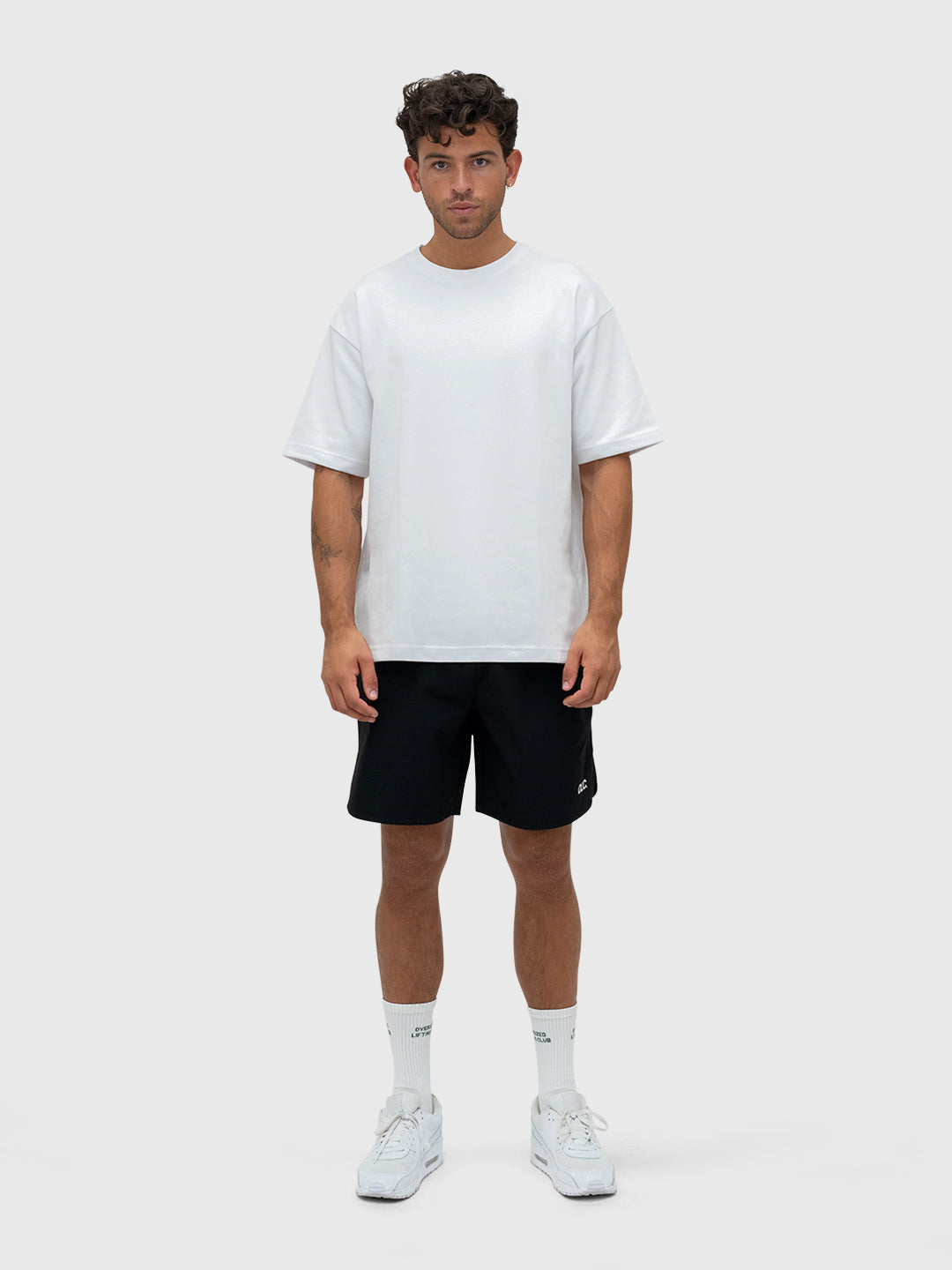 Interlock Box Tee - White/Black