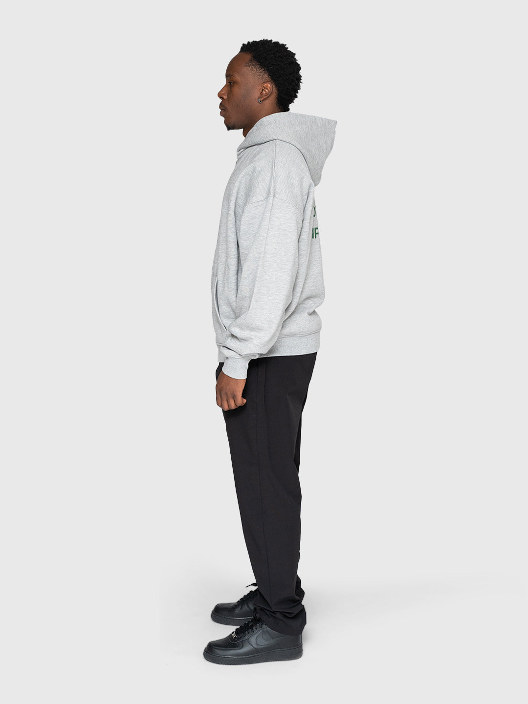 Confidence Zip Hoodie - Melange Grey/Forest