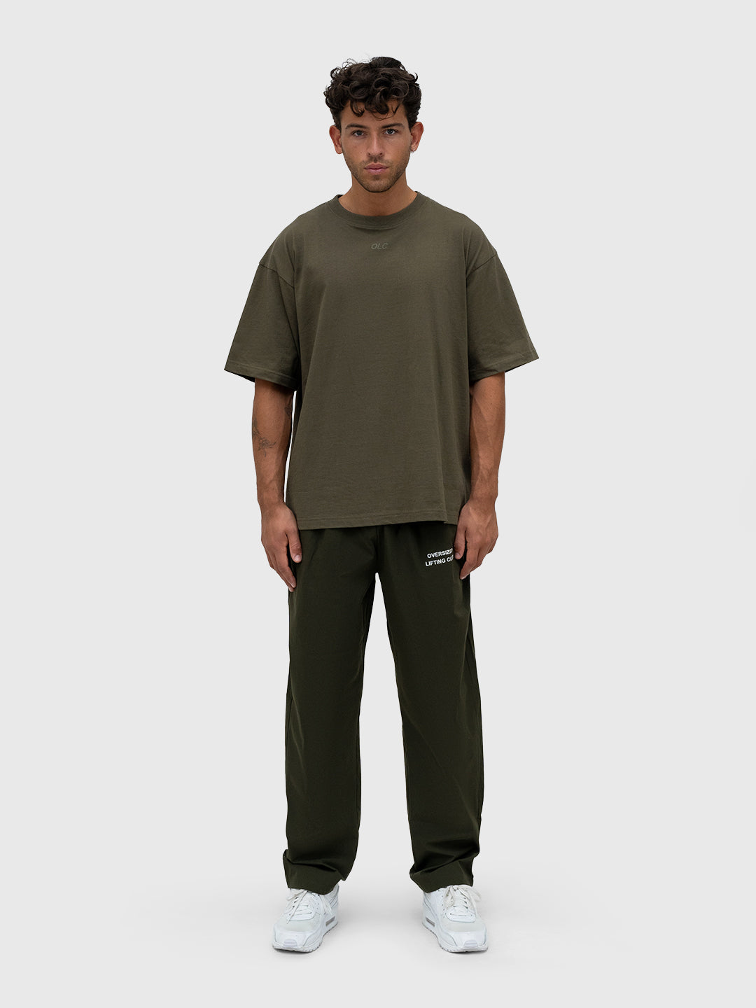 Confidence Tech Pants - Khaki Green/White