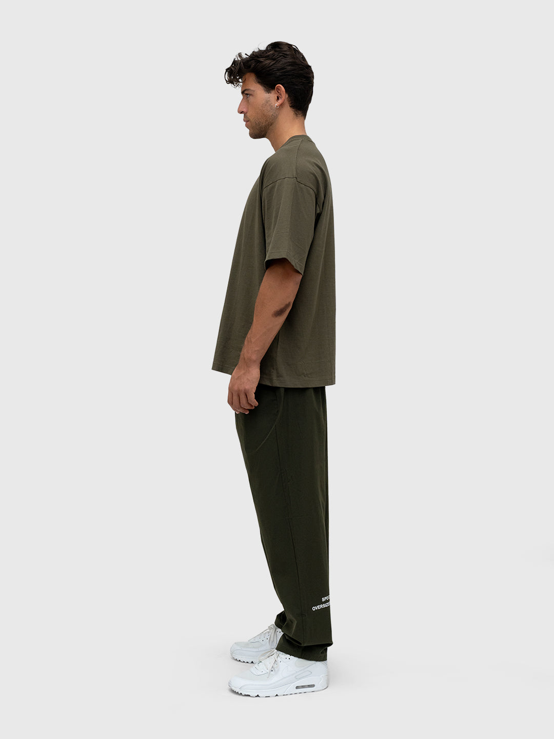 Confidence Tech Pants - Khaki Green/White