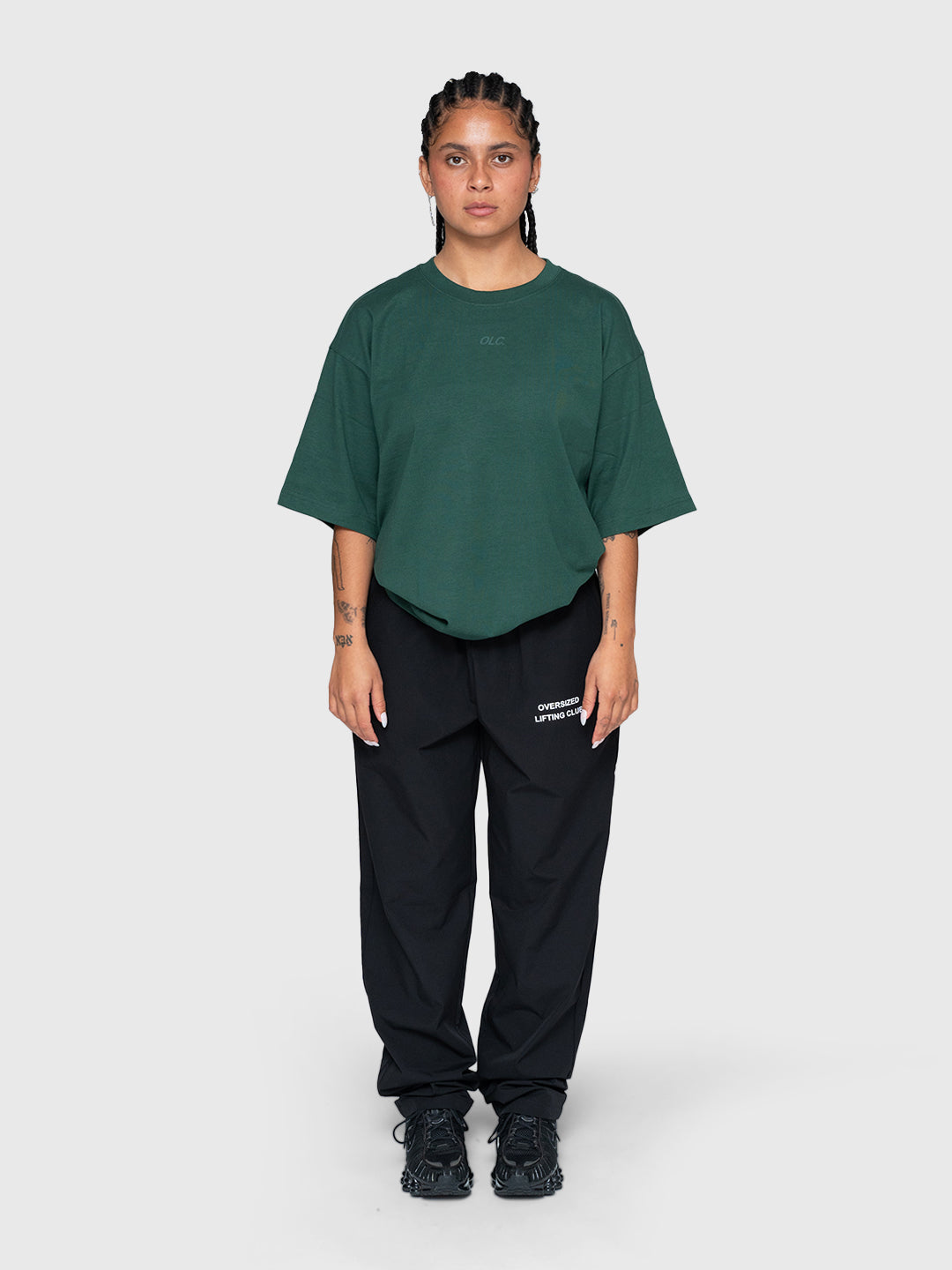 Confidence Heavyweight Box Tee - Forest/White