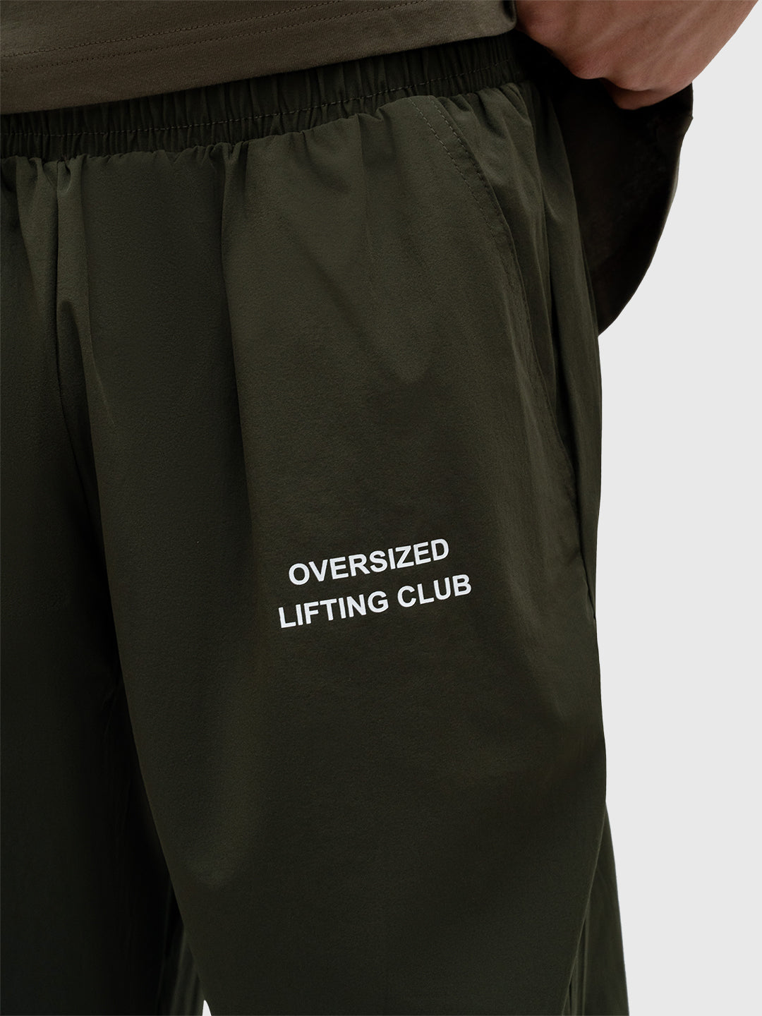 Confidence Tech Pants - Khaki Green/White