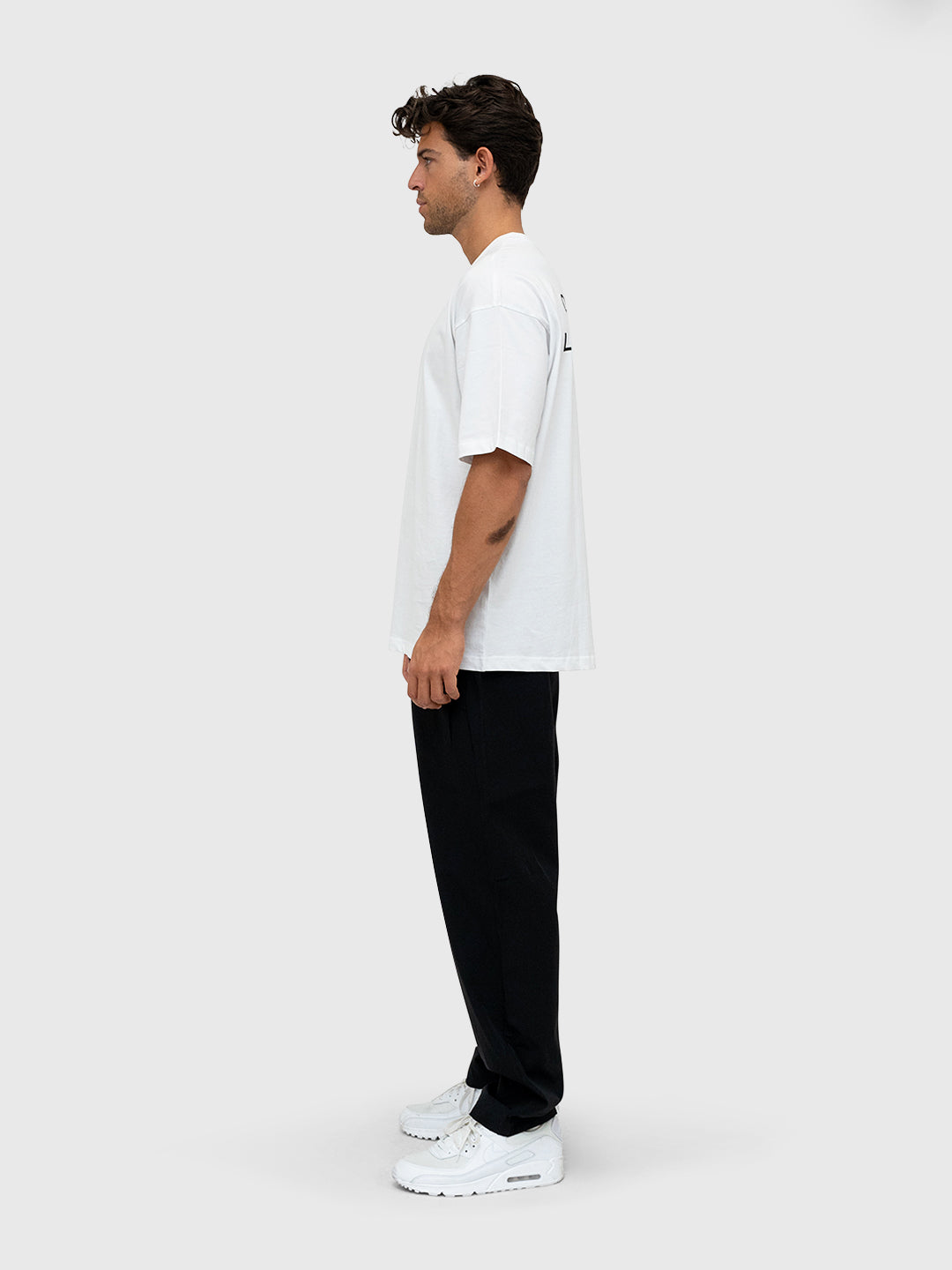 Confidence Box Tee - White/Black