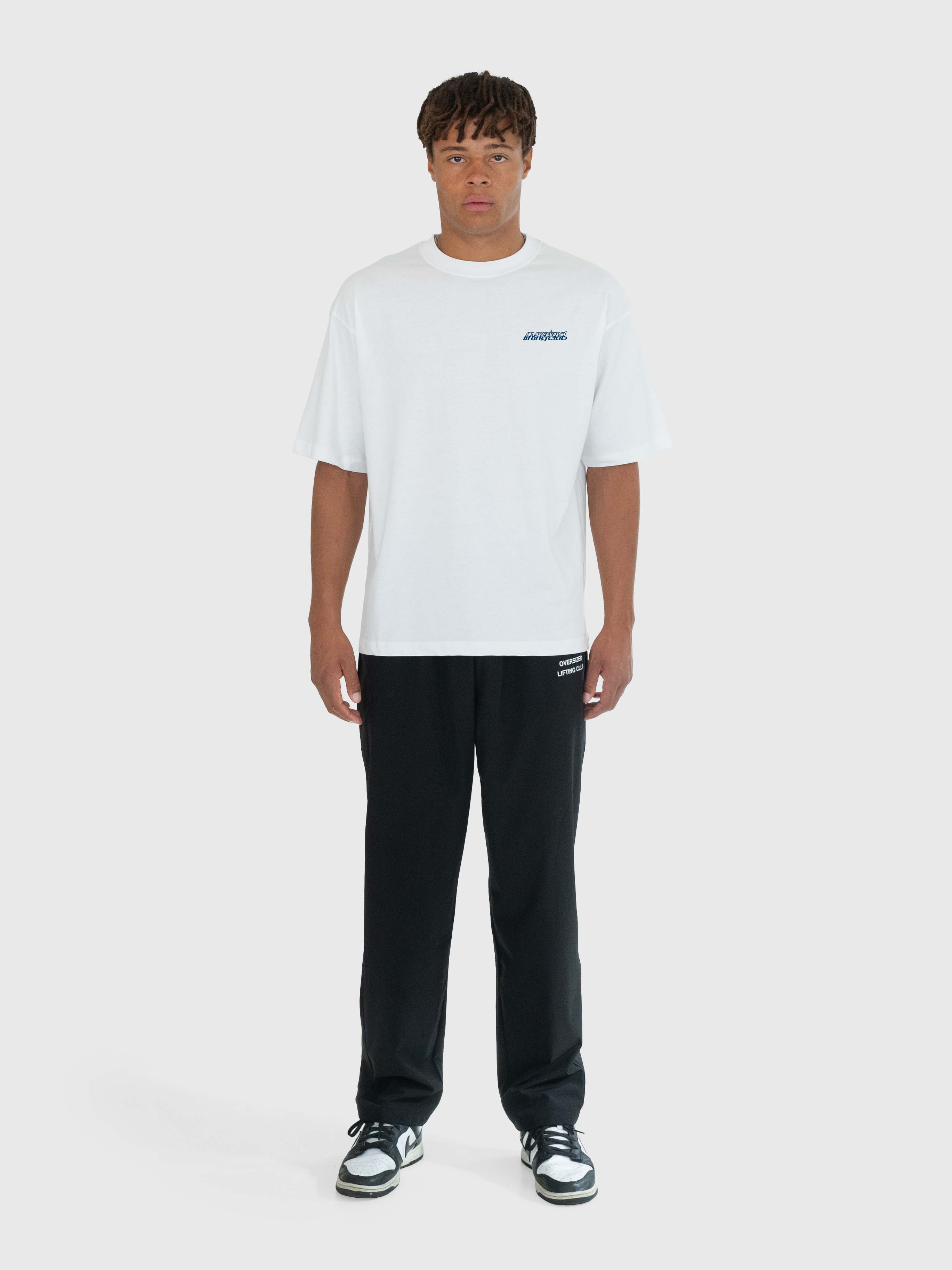 Commitment Box Tee - White/Navy Blue