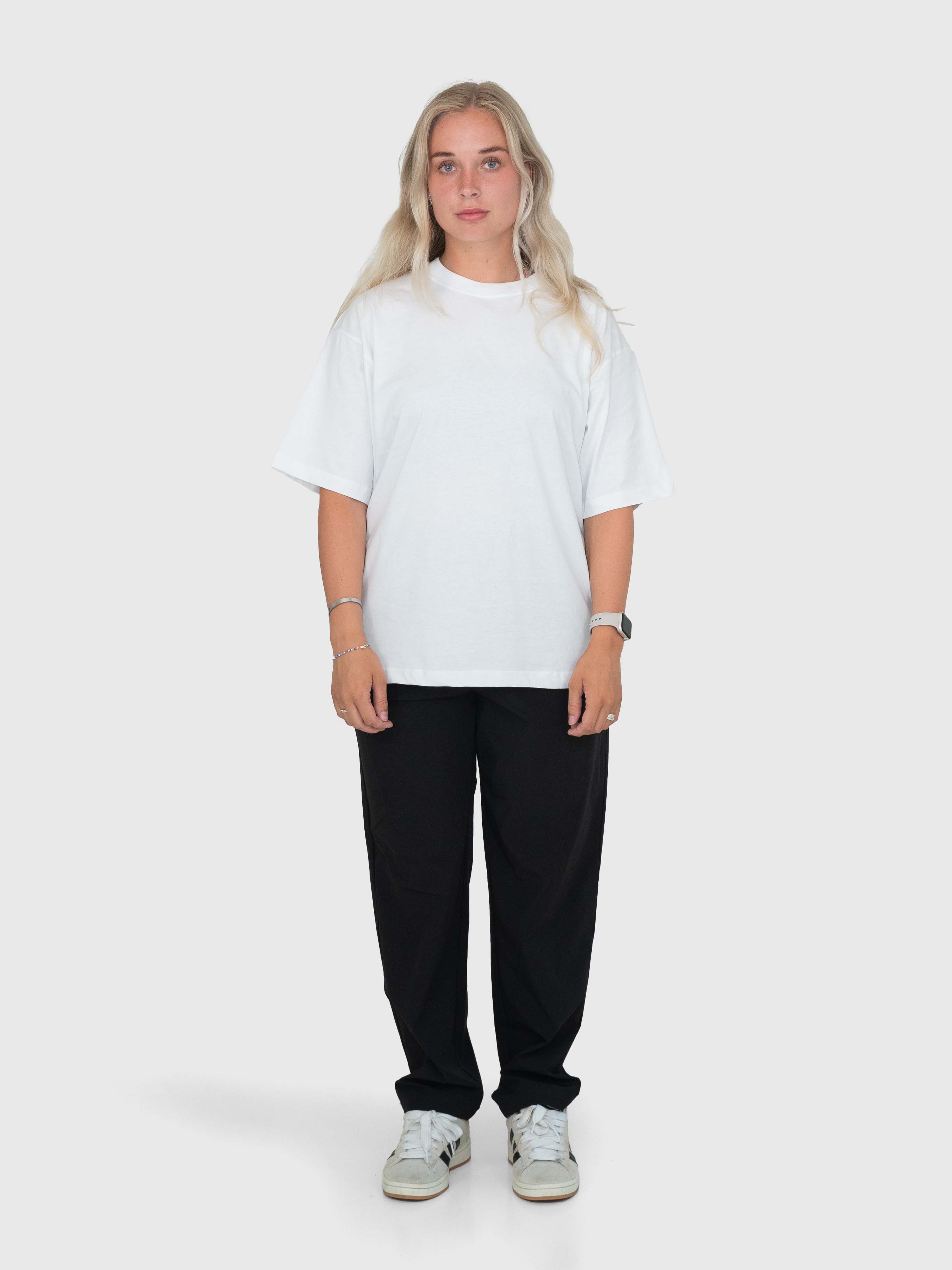 Confidence Box Tee - Wit/roze