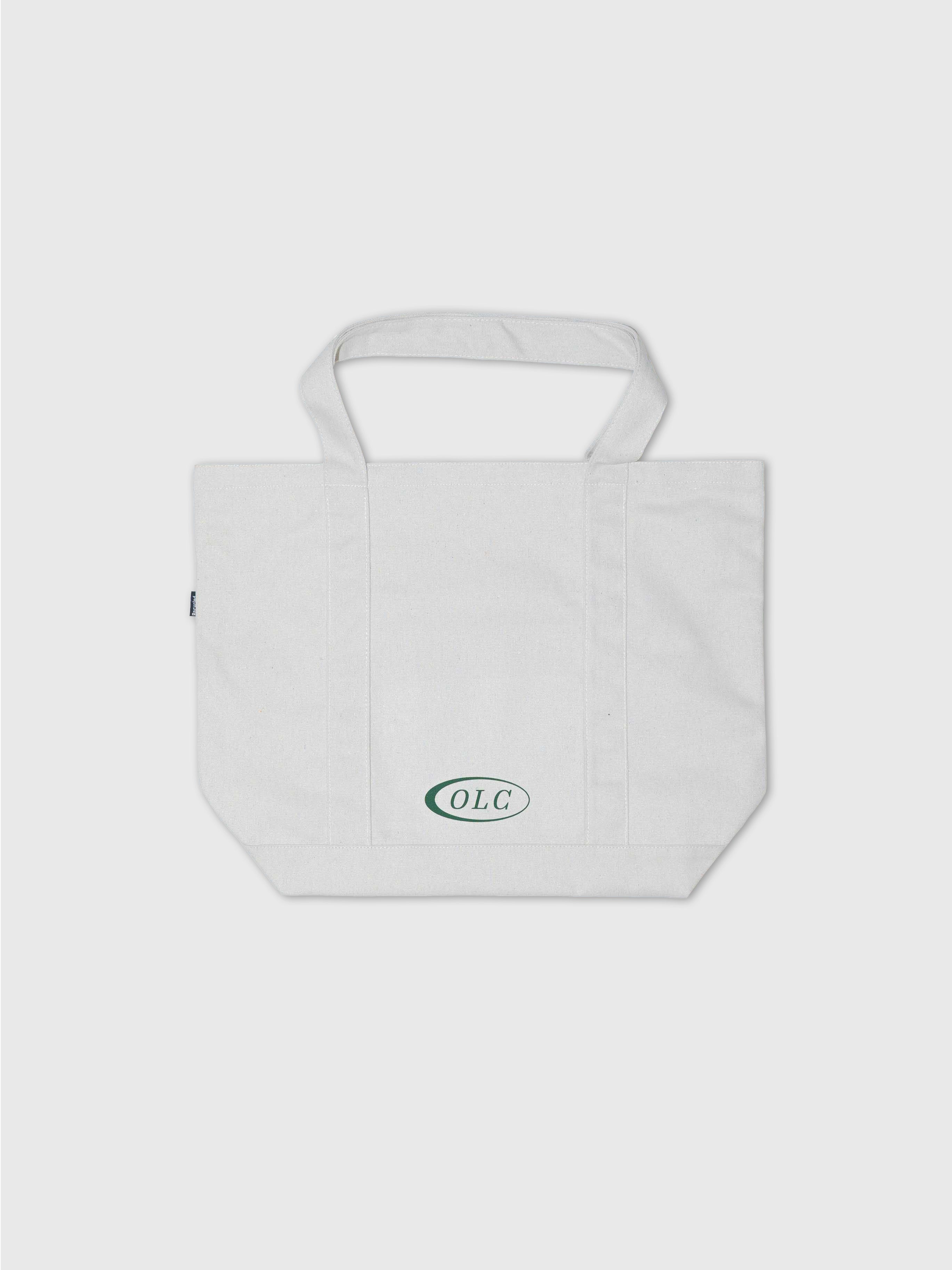 Tote Bag - Cream/Forest Green