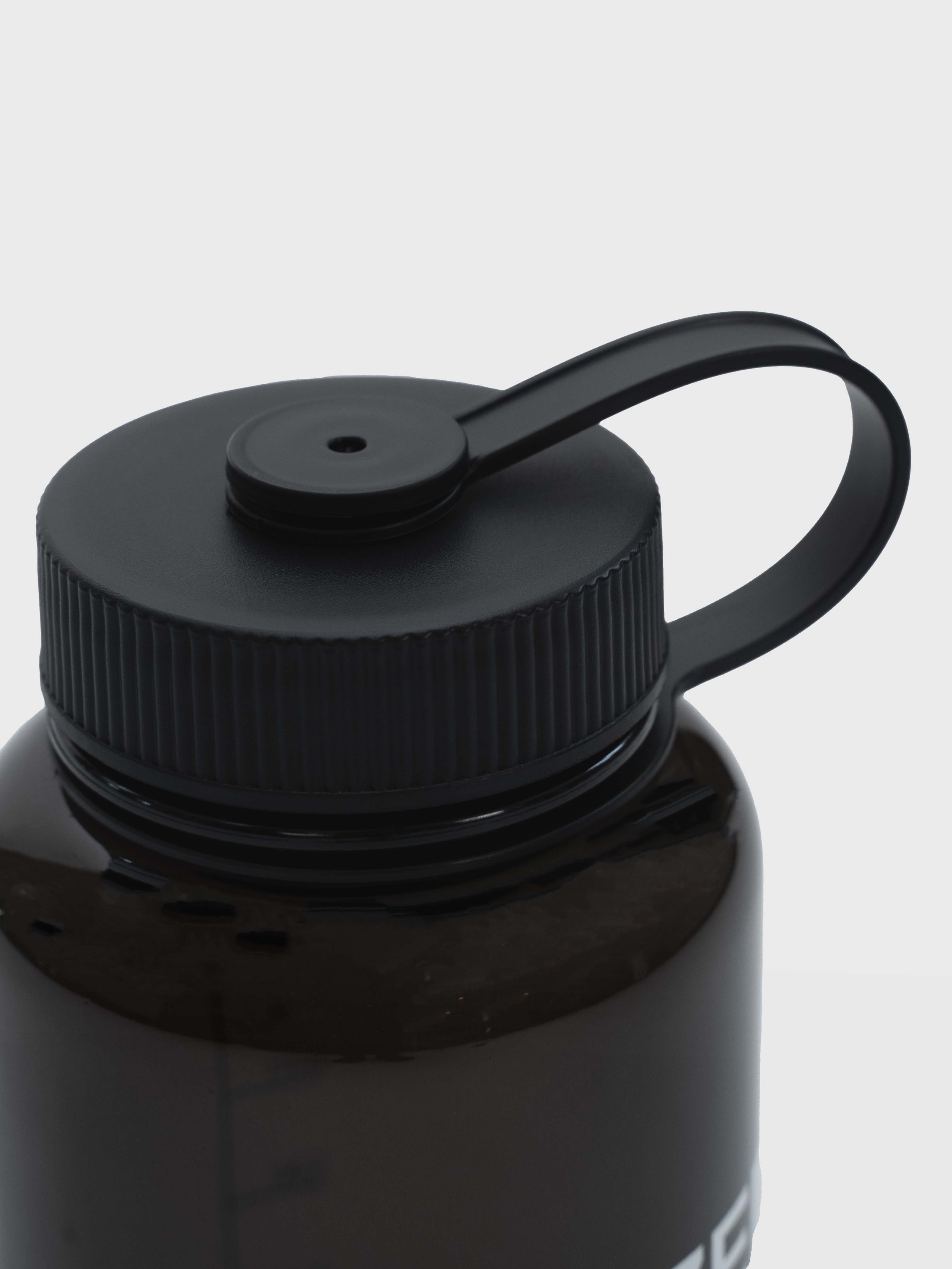 Wide Mouth Water Bottle - Black/White