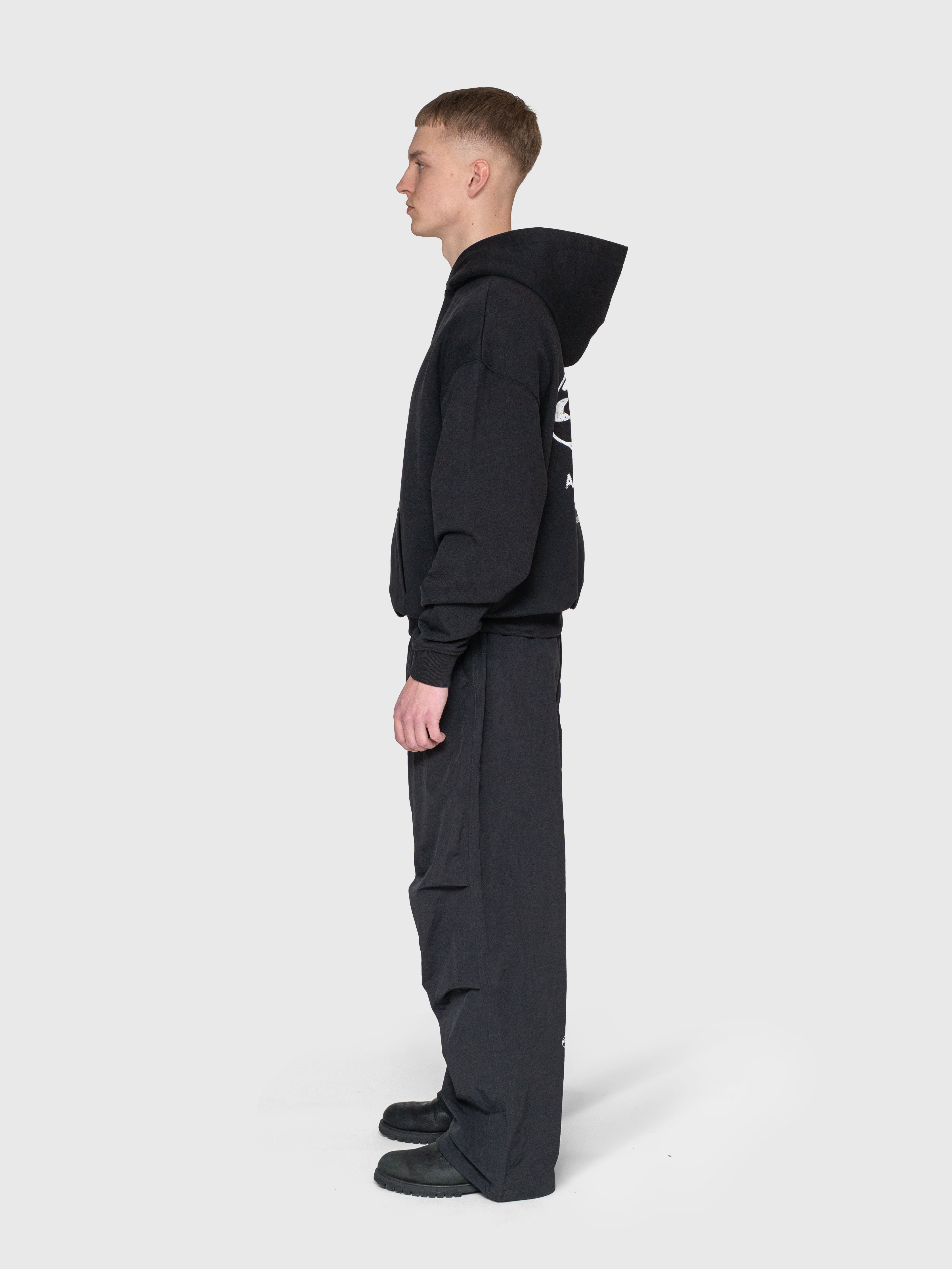 Anywear Heavyweight Hoodie - Black/White