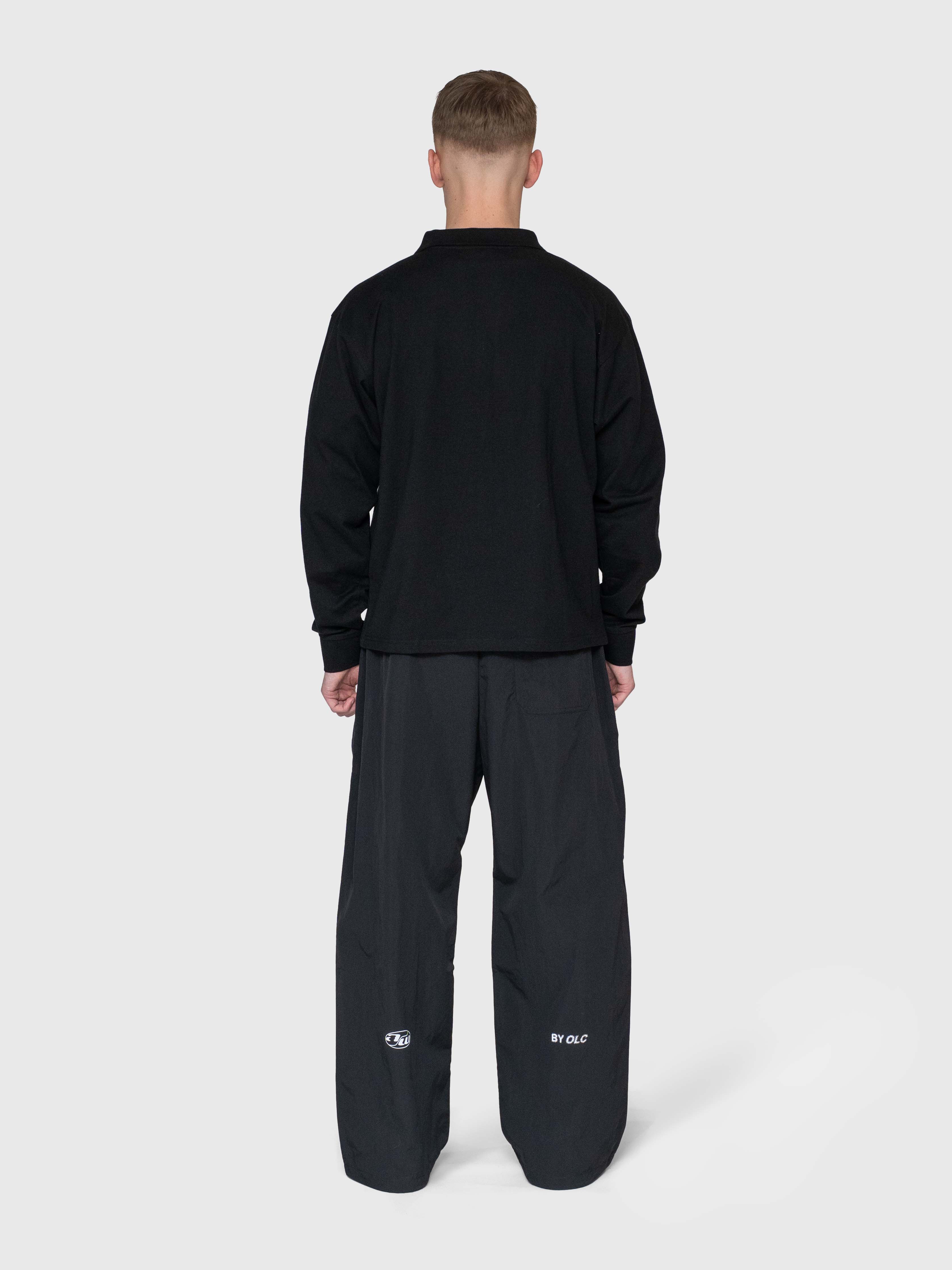 AW Polo Long Sleeve - Black/Black