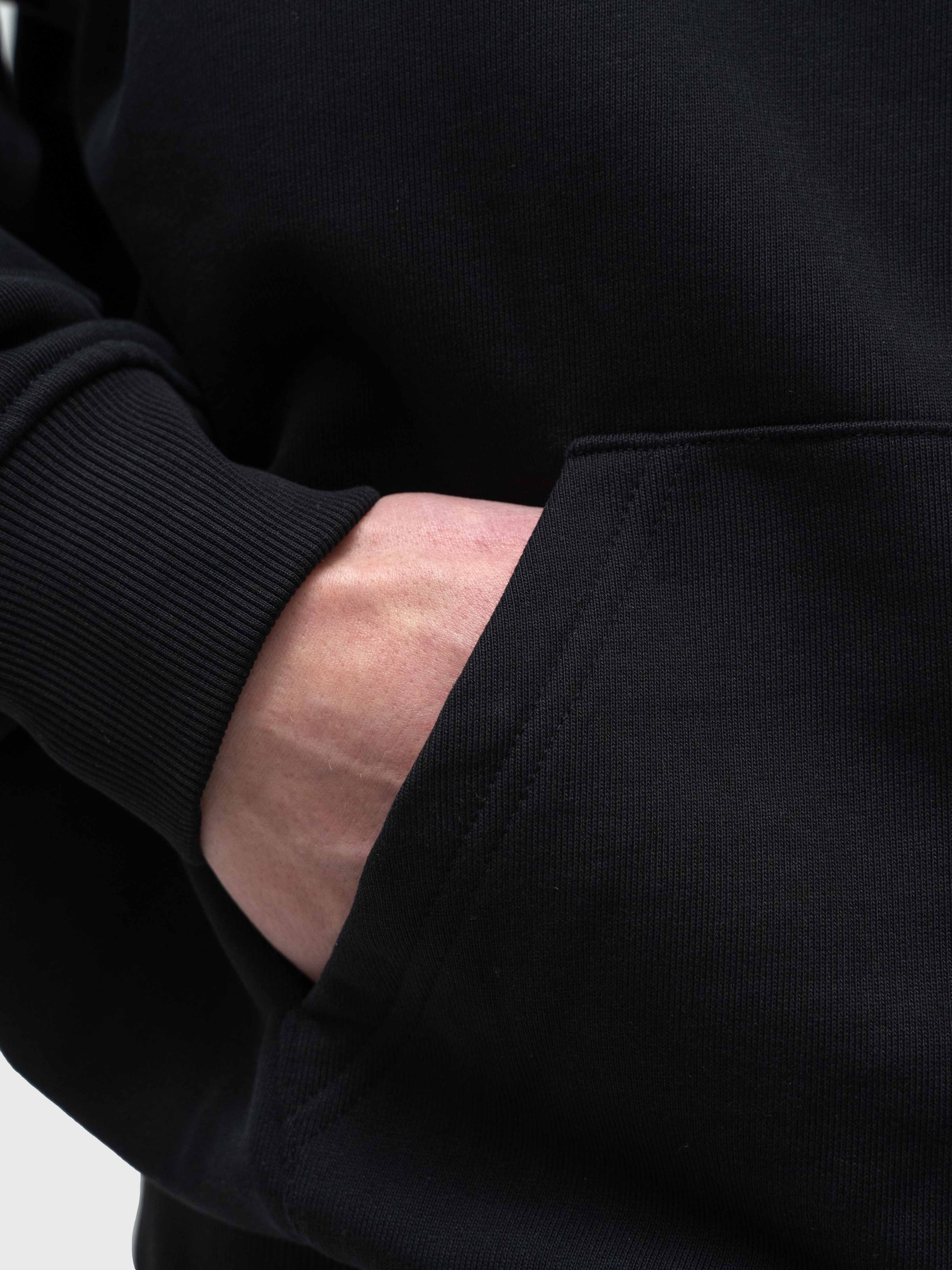 Anywear Heavyweight Hoodie - Black/White