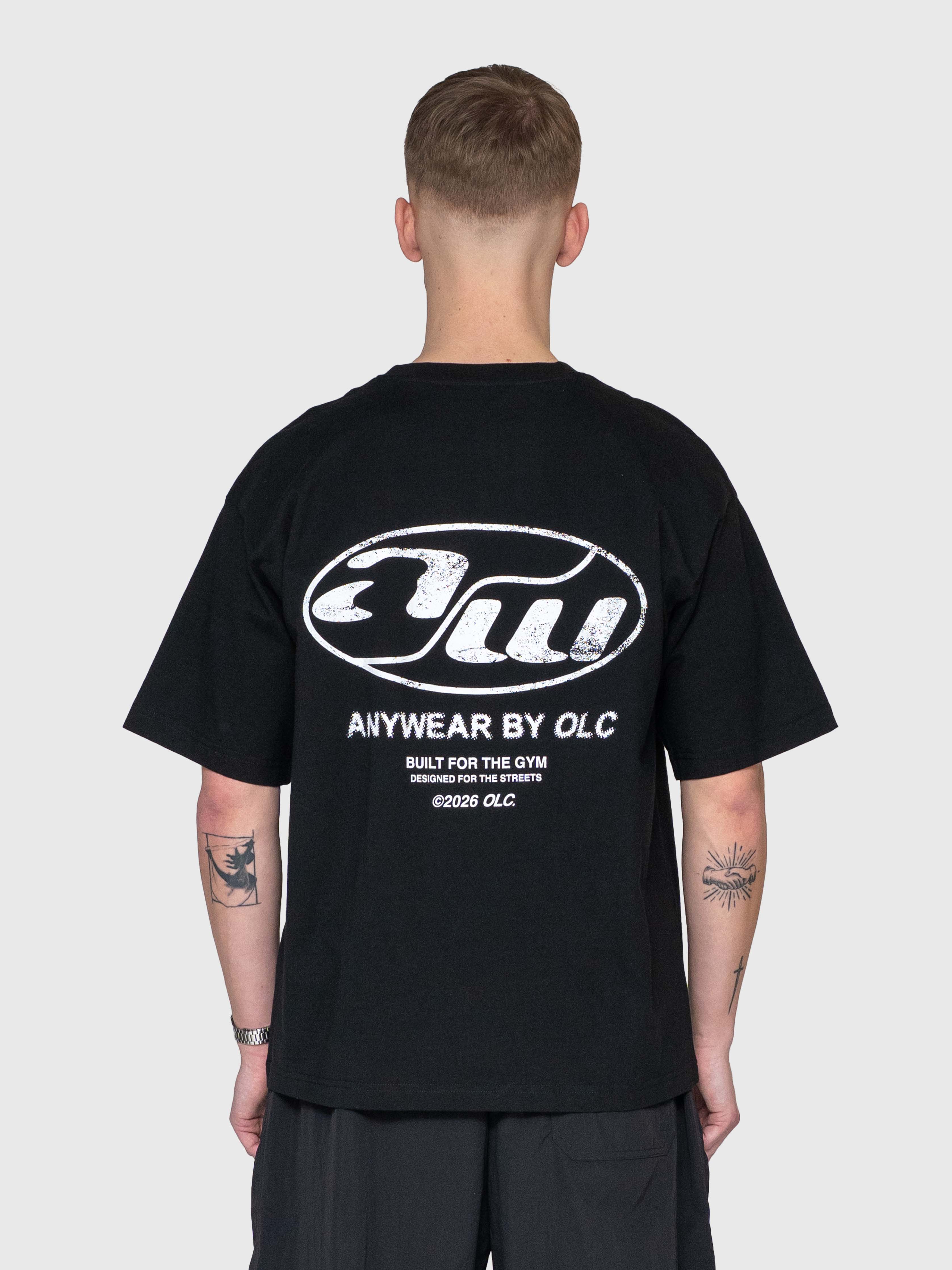 Anywear Heavyweight Box Tee - Black/White