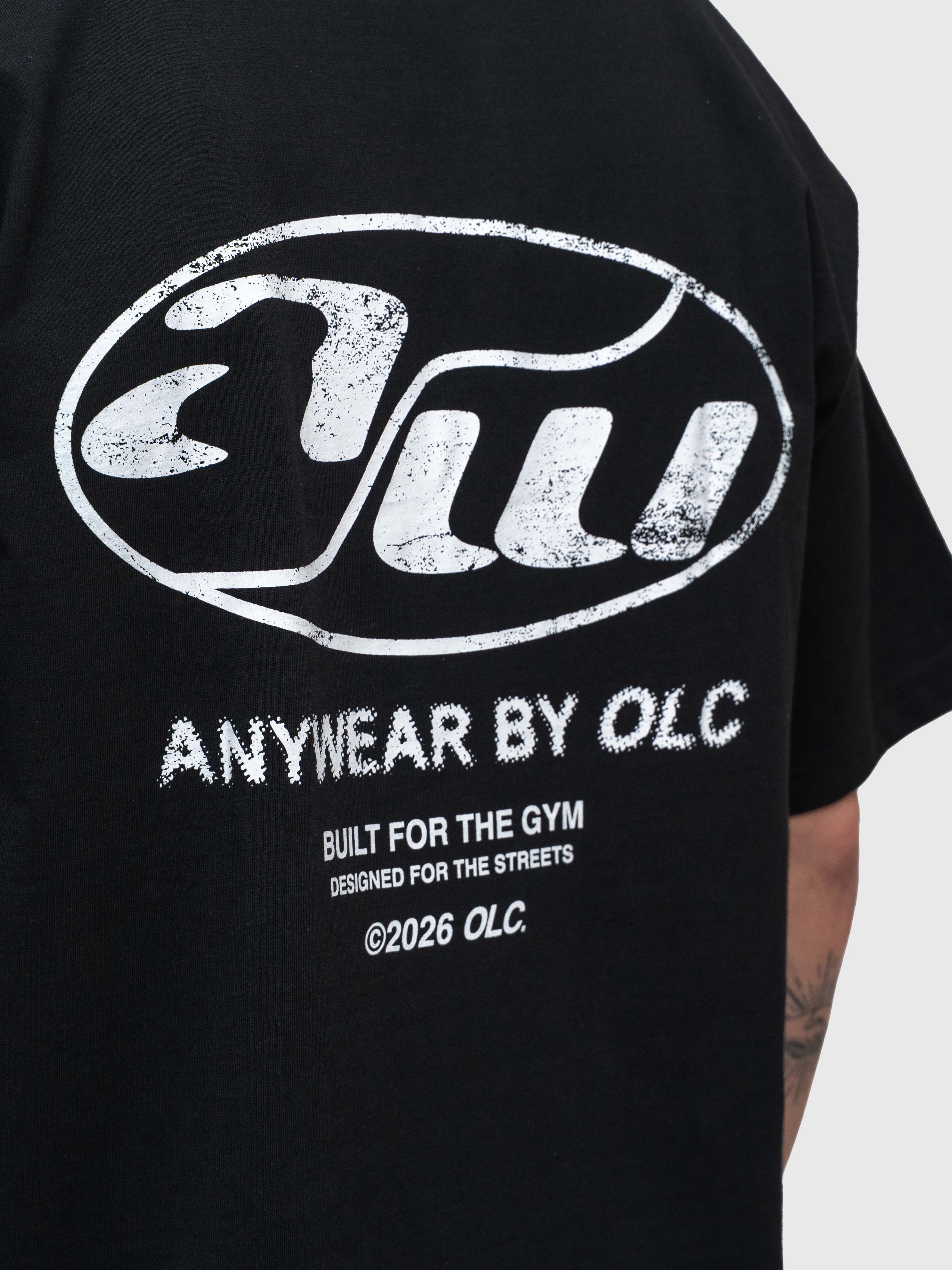 Anywear Heavyweight Box Tee - Black/White