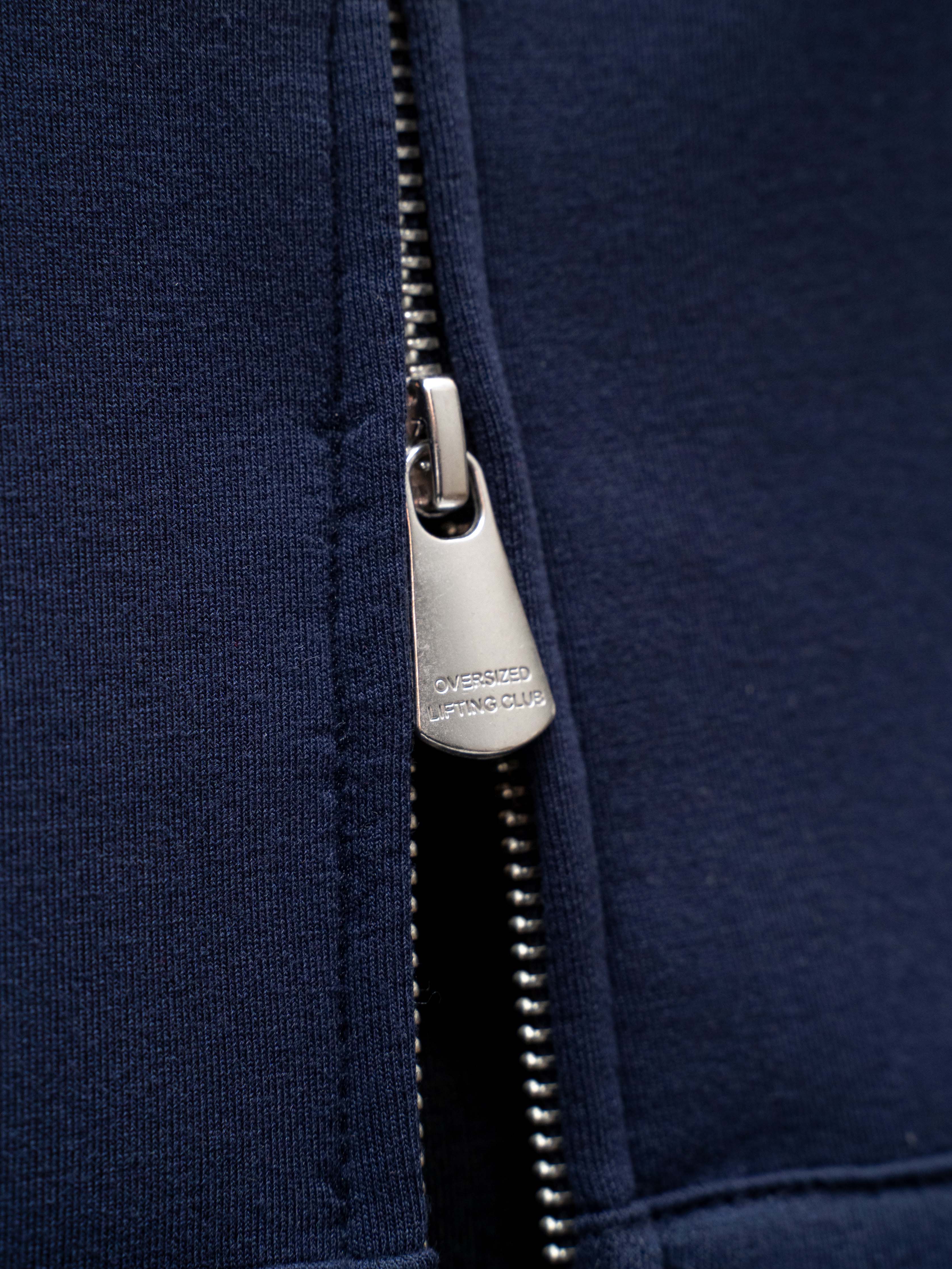 AW Puff Zip Hoodie - Midnight Navy/Yellow