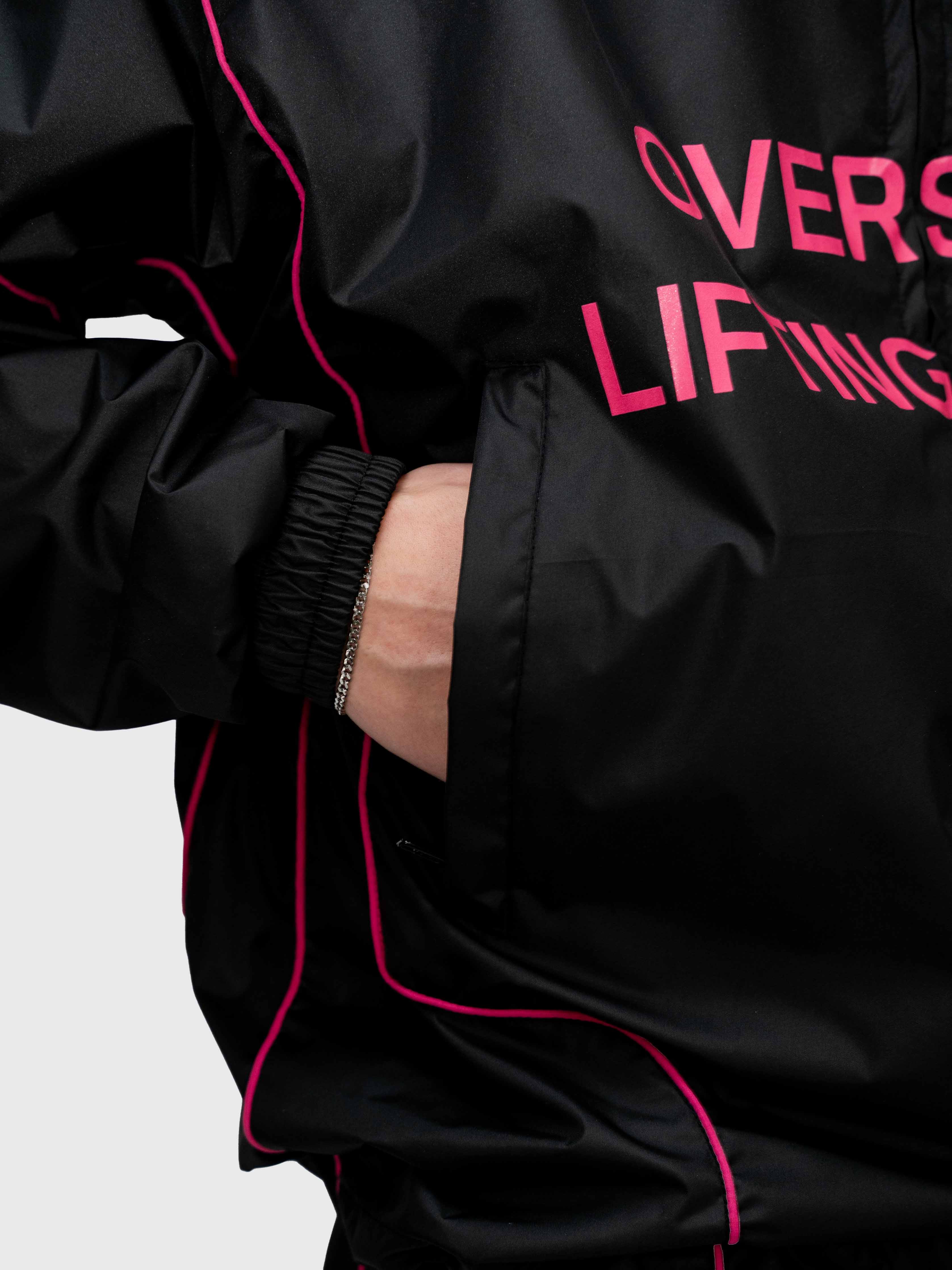 Dismissed Track Jacket - Black/Pink