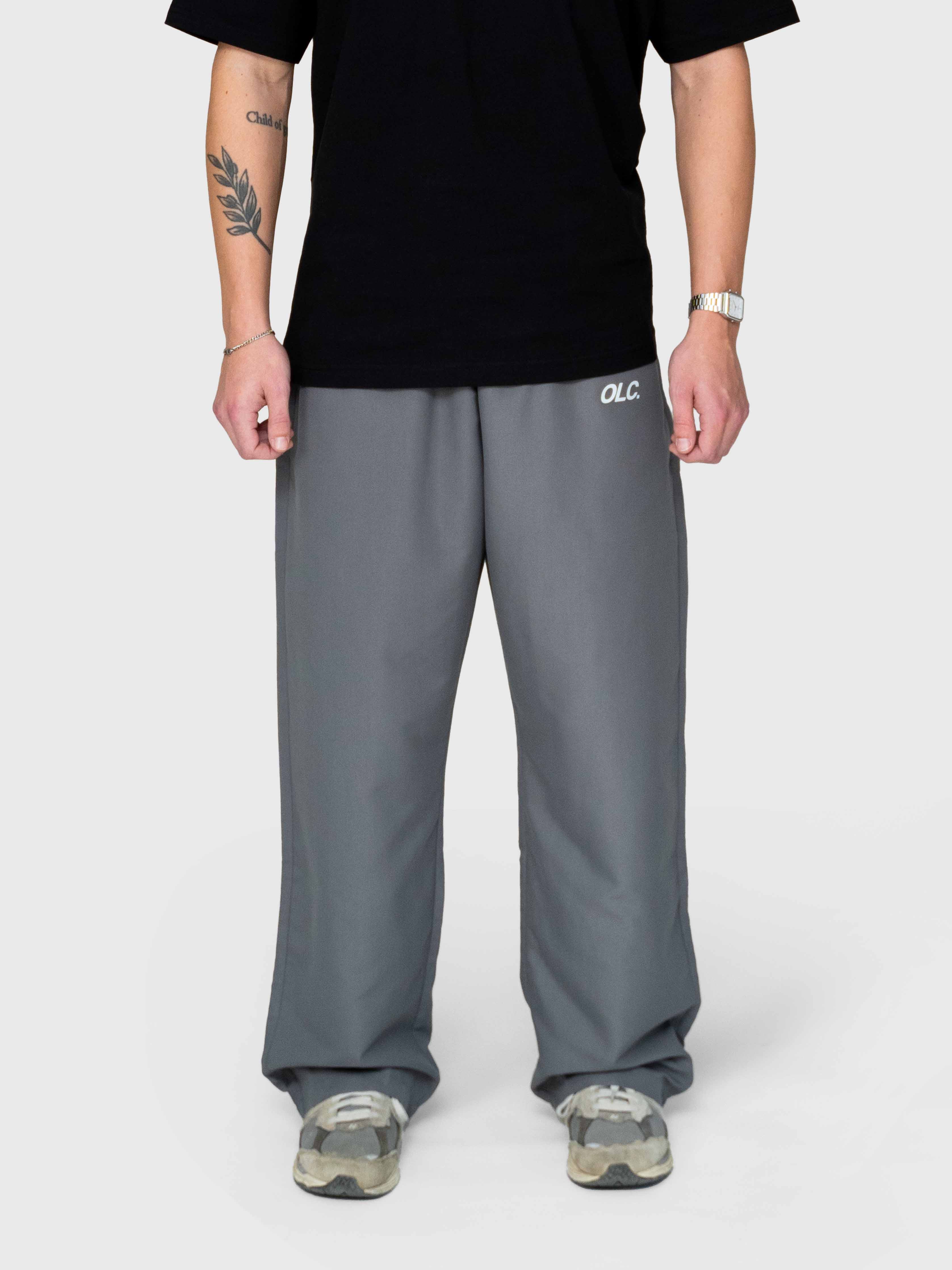 Logo Core Pants - Charcoal/White