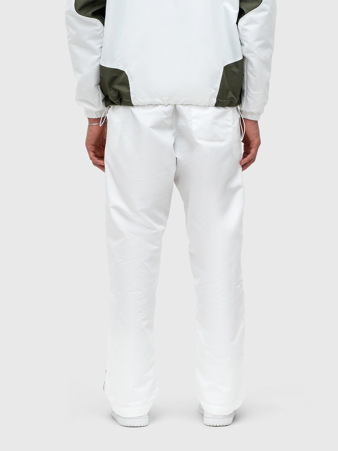LE Track Pants - Bright White/Dusty Khaki