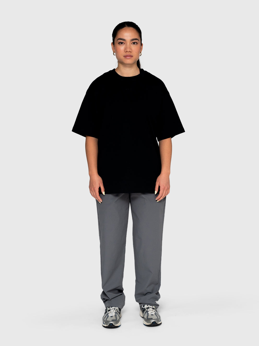 Interlock Box Tee - Black/White