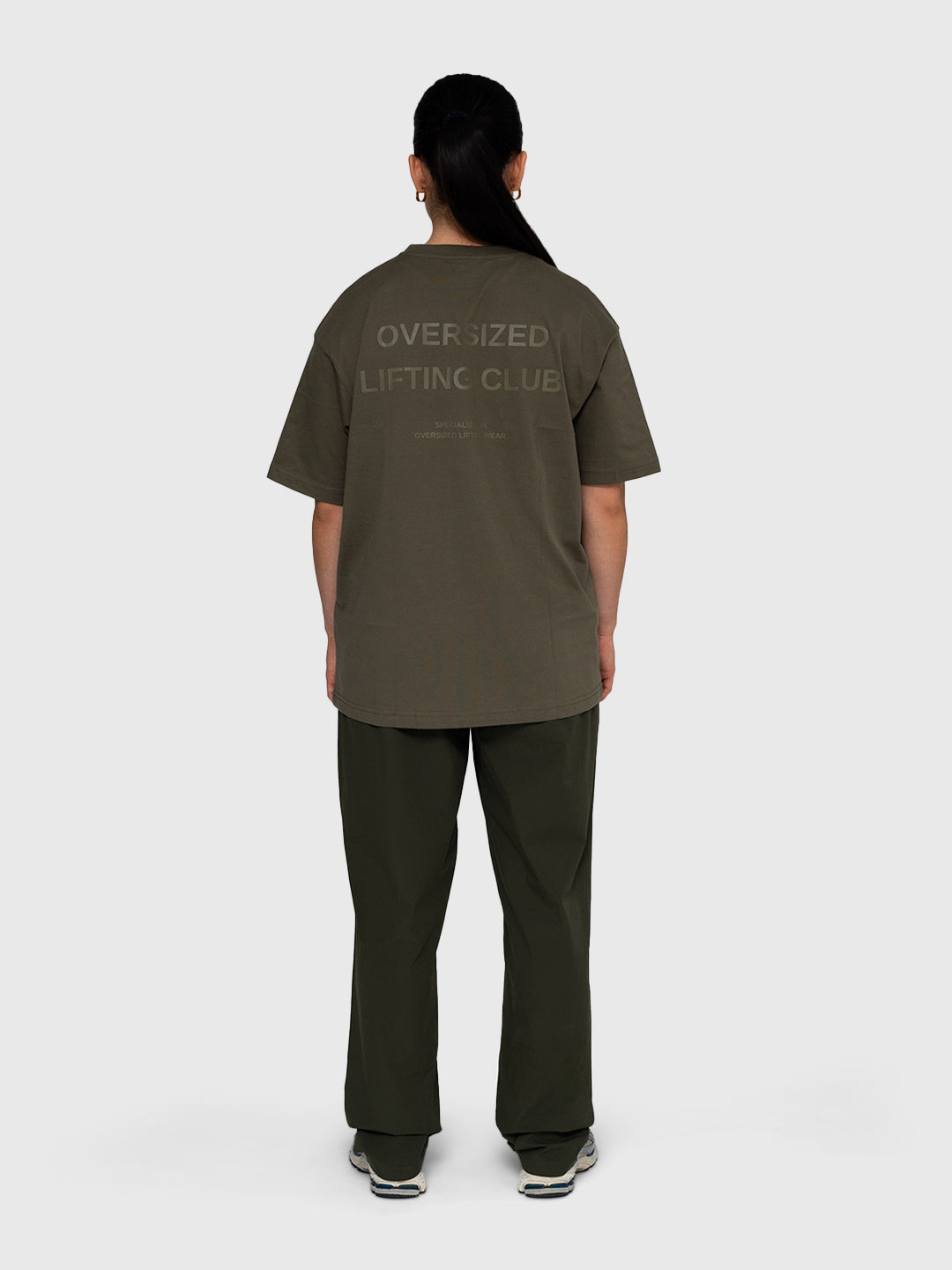 Logo Tech Pants - Khaki/White