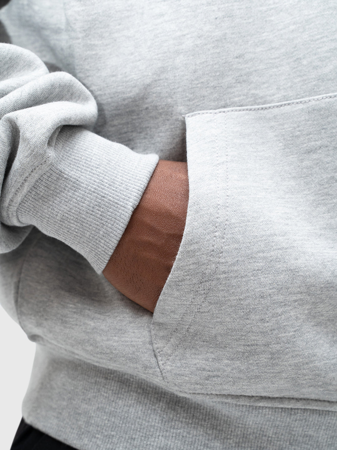 Vertrouwen Zip Hoodie - Melange Gray/Forest