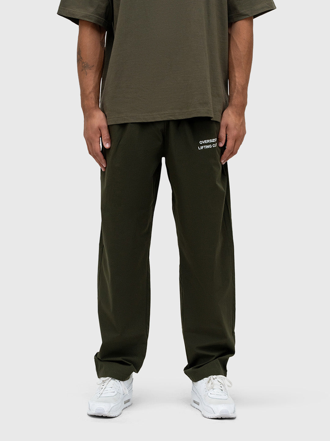 Confidence Tech Pants - Khaki Green/White
