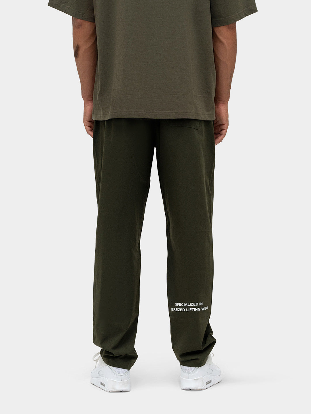 Confidence Tech Pants - Khaki Green/White