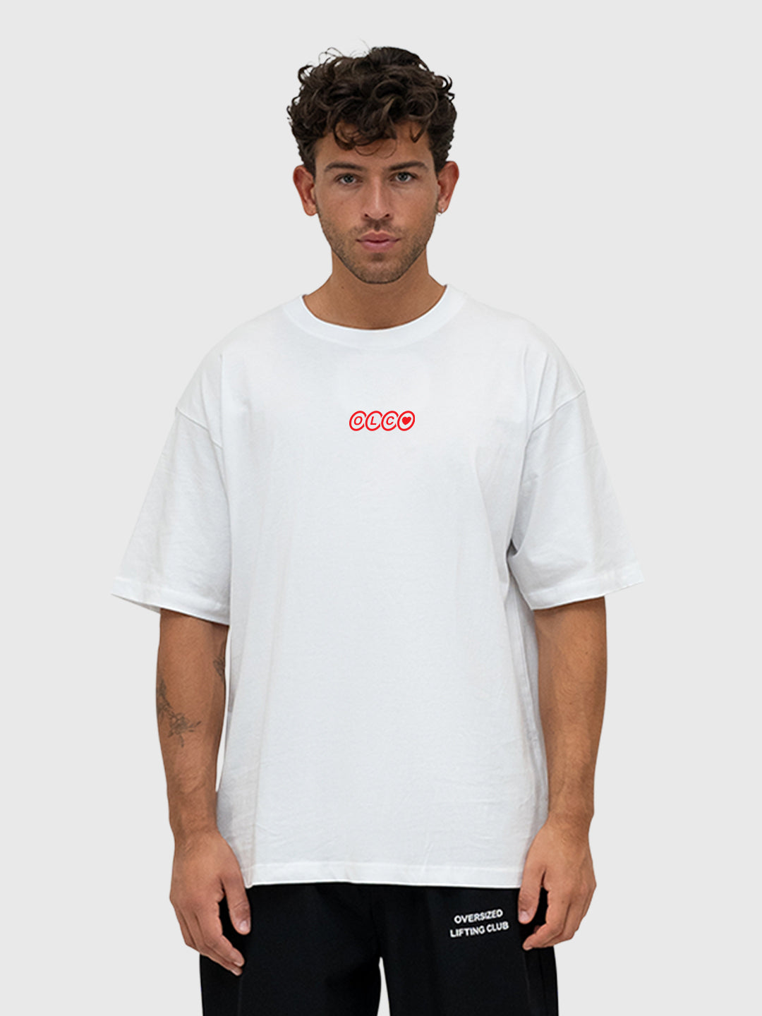 Lovers' Club Box Tee - White/Red