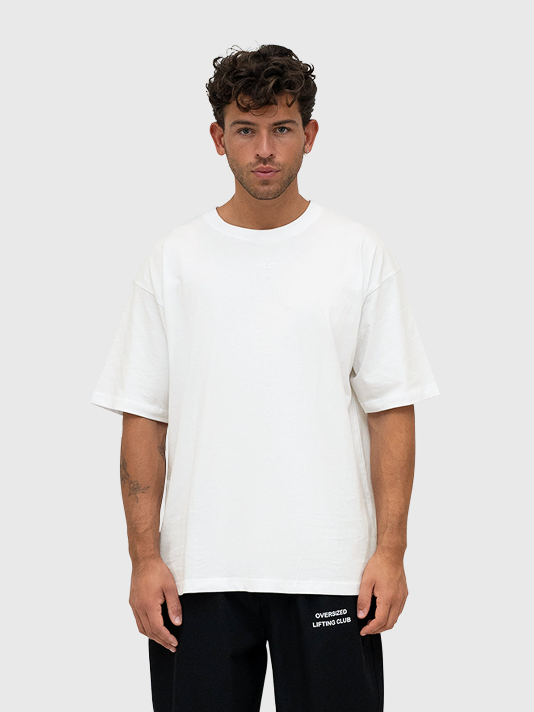 Confidence Box Tee 2.0 - Cream/Forest