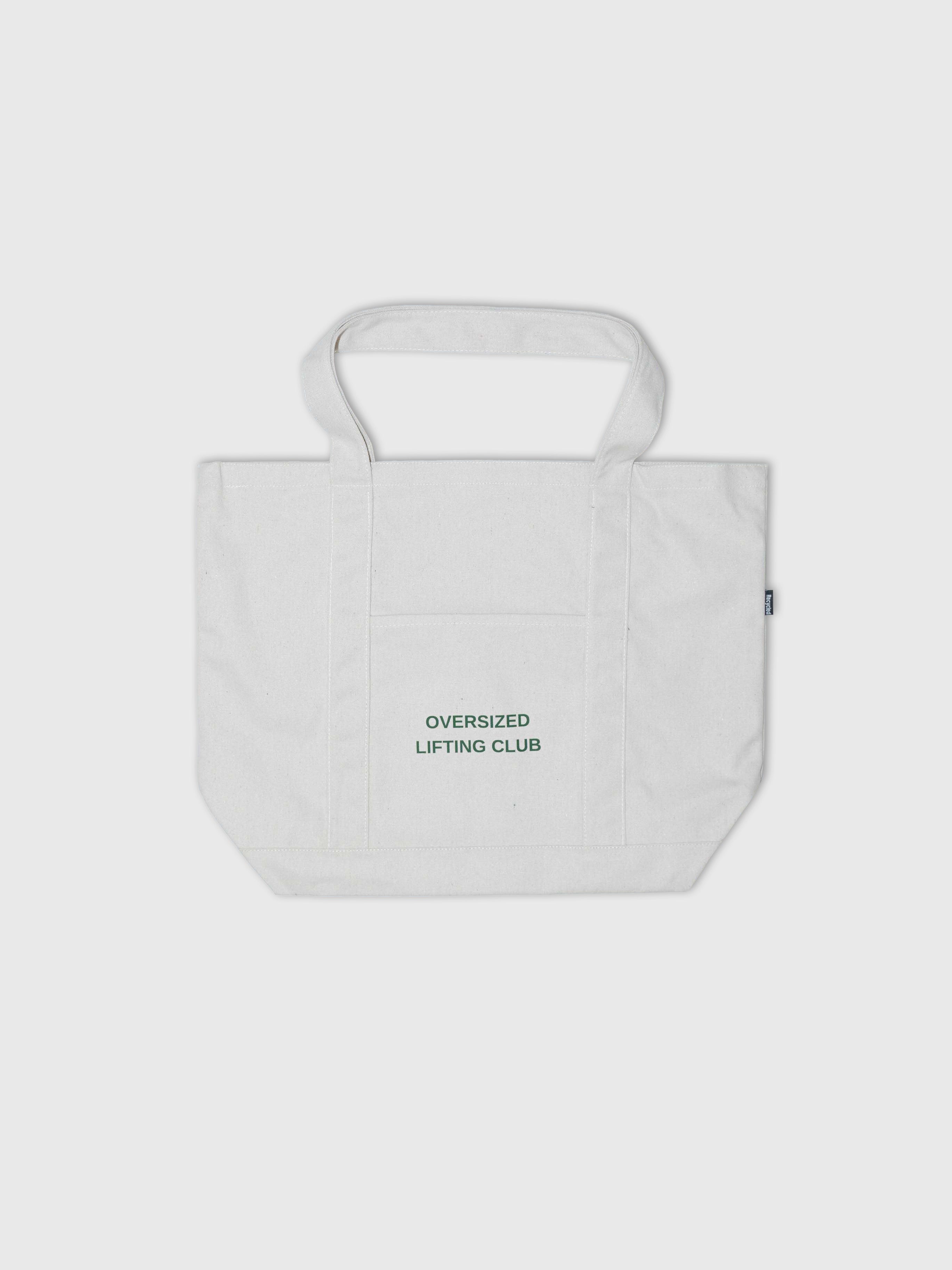 Tote Bag - Cream/Forest Green