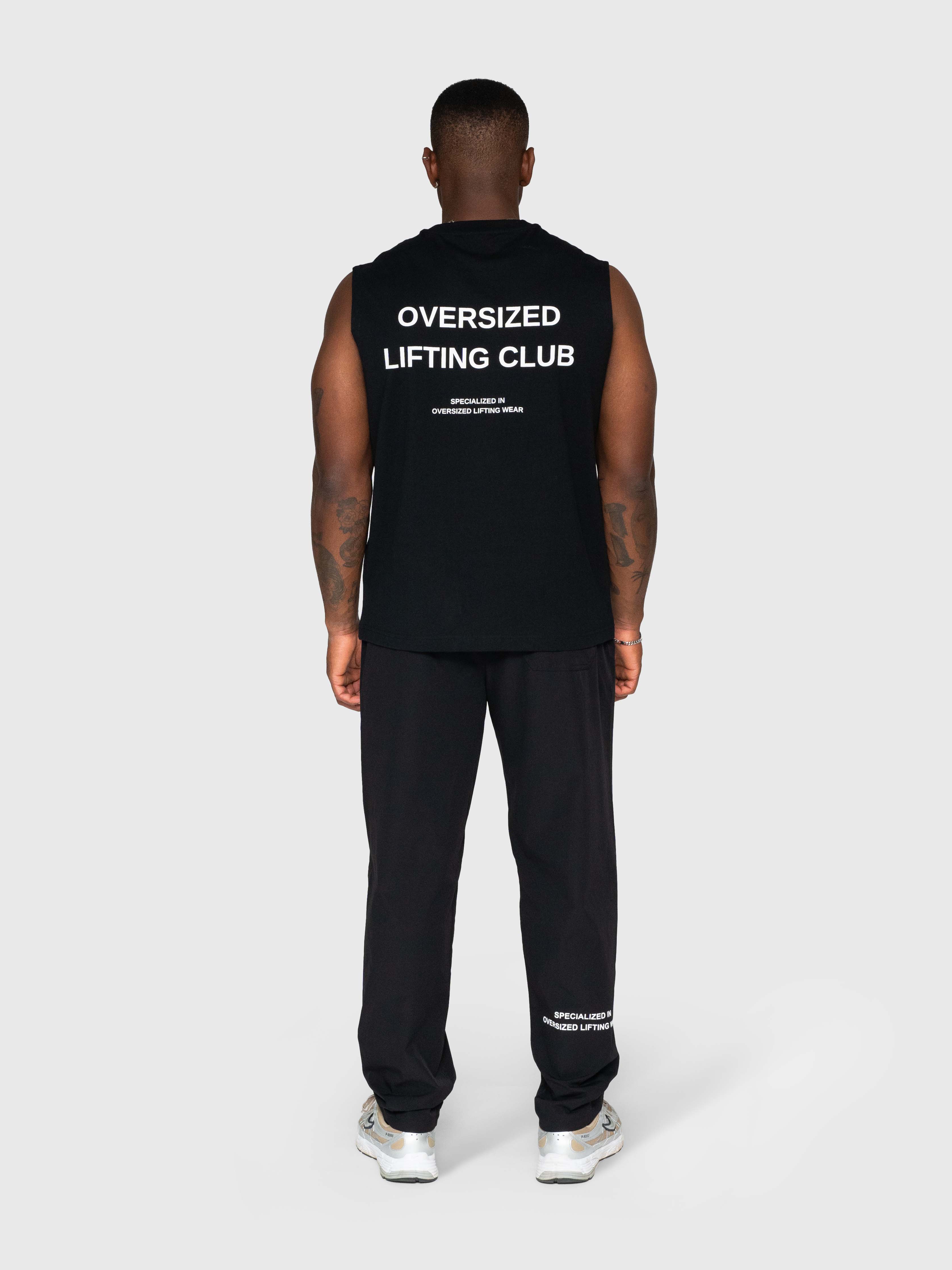 Heavyweight Cut Off Tee - Black/White