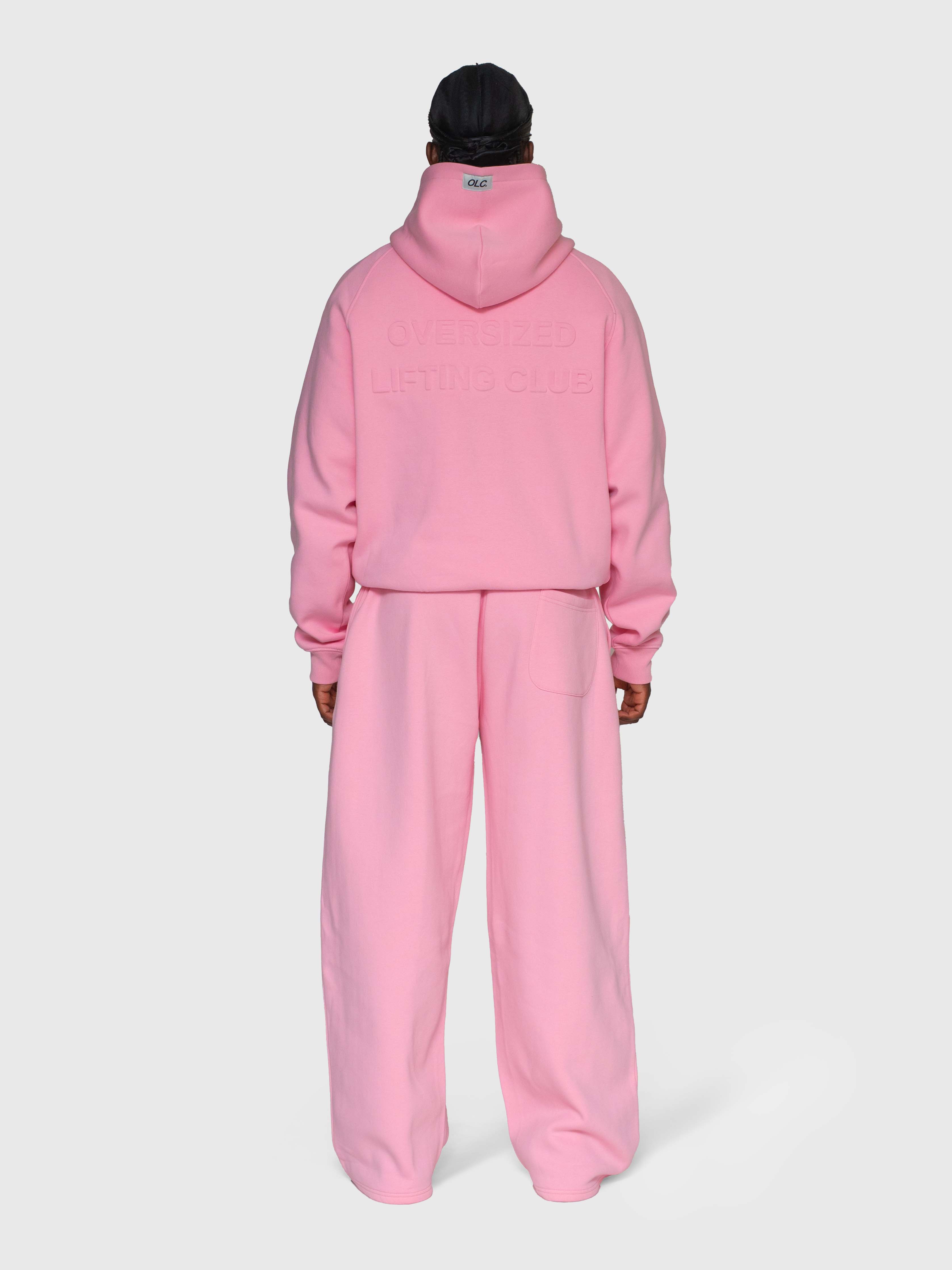 Cloud Raglan Hoodie - Pink